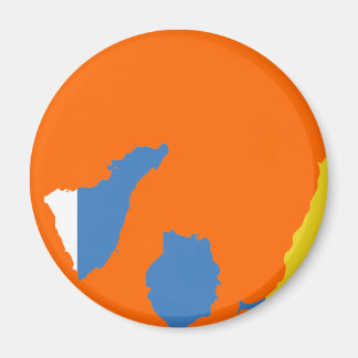 Kanarieöarna flagga karta magnet