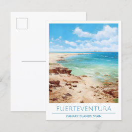 Kanarieöarna Fuerteventura Spanien Travel Vykort