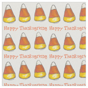 Kanarieöarna happy thanksgiving Gult Candy corn Tyg