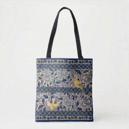 Kanarieöarna i Blue Chinoiserie Design Tygkasse