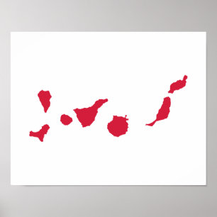 Kanarieöarna Poster