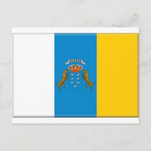 Kanarieöarna (Spanien) Flagga Vykort