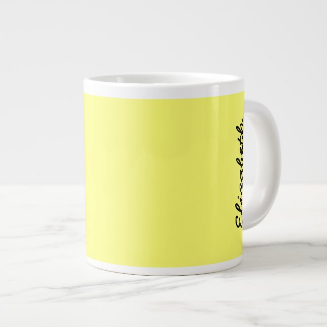 Kanarieöarnas fasta Gult Färg Jumbo Mugg (Framsida höger)