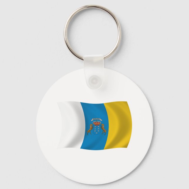 Kanarieöarnas flagga Nyckelring (Framsida)