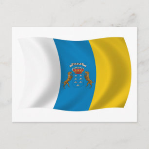 Kanarieöarnas flagga vykort