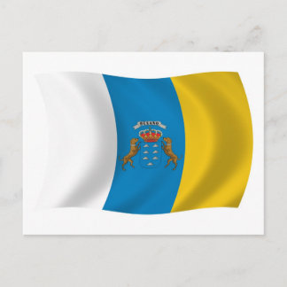 Kanarieöarnas flagga vykort