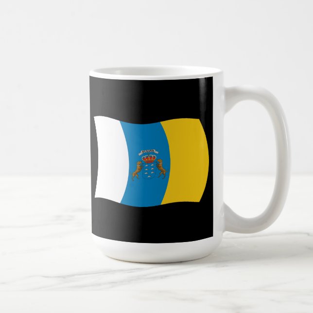 Kanarieöarnas flaggmugg kaffemugg (Höger)