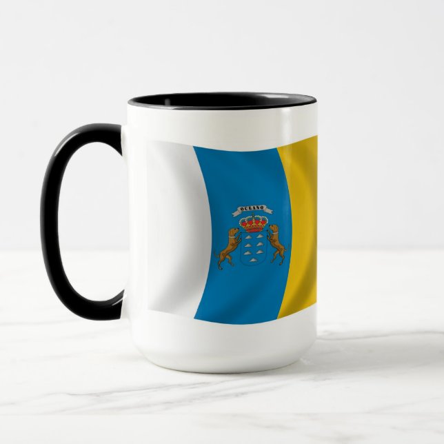 Kanarieöarnas flaggmugg mugg (Vänster)