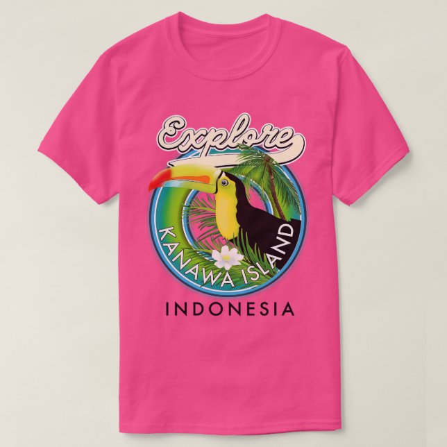 Kanawa Island Indonesia Toucan T Shirt (Design framsida)