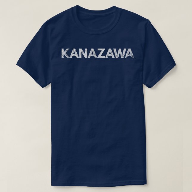 Kanazawa Japan Distressed Graphic Premium  T Shirt (Design framsida)