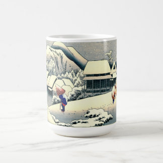 Kanbara stationTokaido väg 1833 Kaffemugg