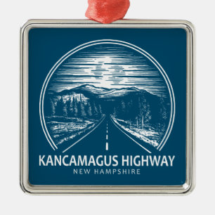 Kancamagus Highway New Hampshire Forest Julgransprydnad Metall
