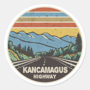 Kancamagus Highway New Hampshire Mountains Runt Klistermärke