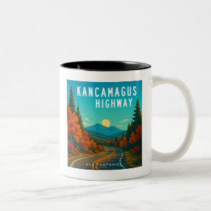 Kancamagus Highway New Hampshire Sunset Två-Tonad Mugg