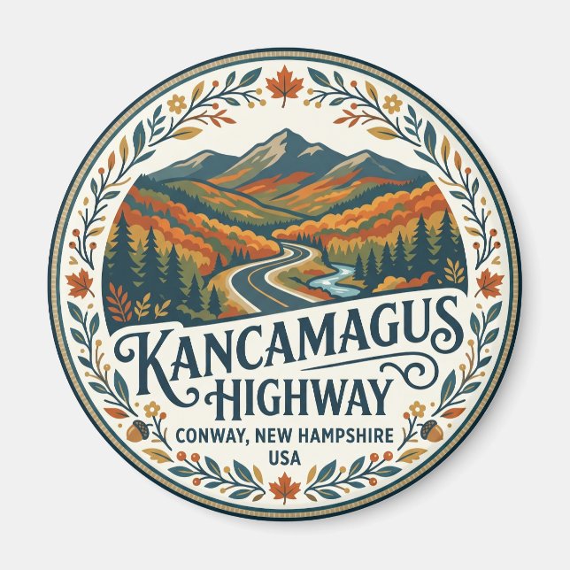 Kancamagus Highway USA Magnet (Framsidan)