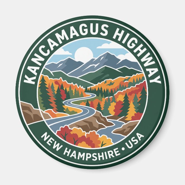 Kancamagus Highway USA Magnet (Framsidan)