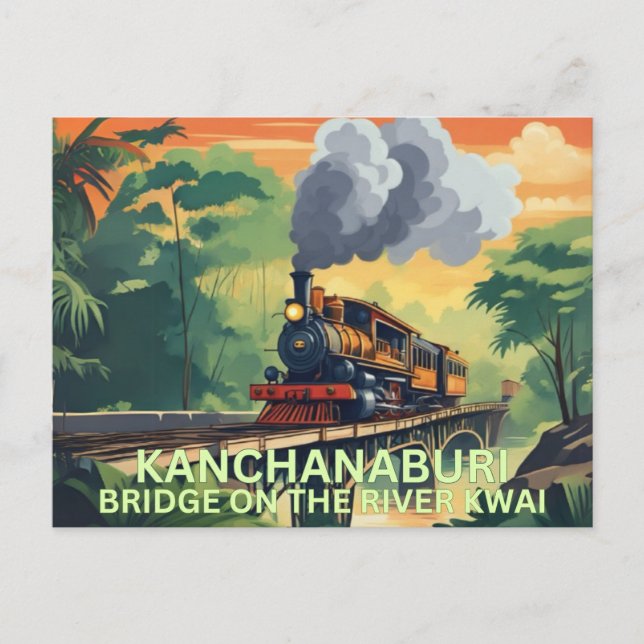 Kanchanaburi Postcard Vykort (Framsida)