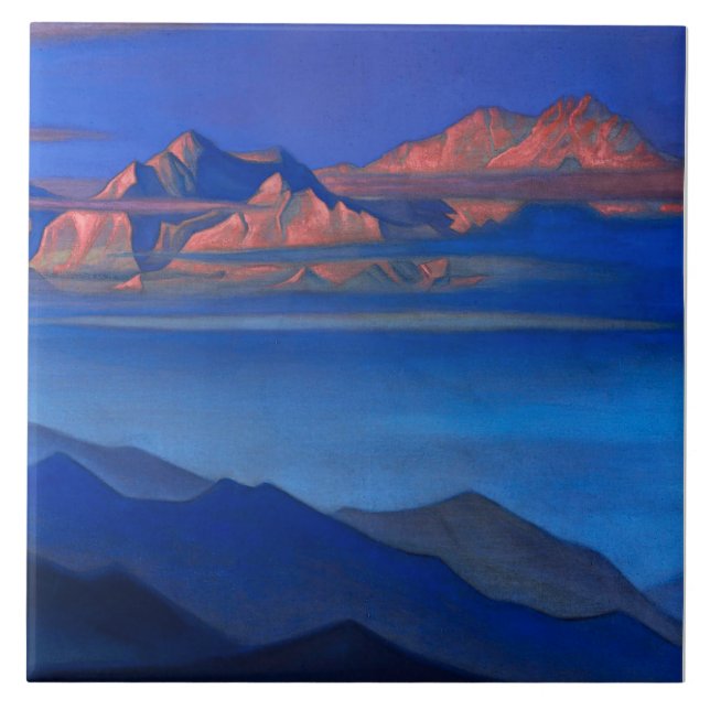 “Kanchenjunga” av Nicholas Roerick Kakelplatta (Framsidan)