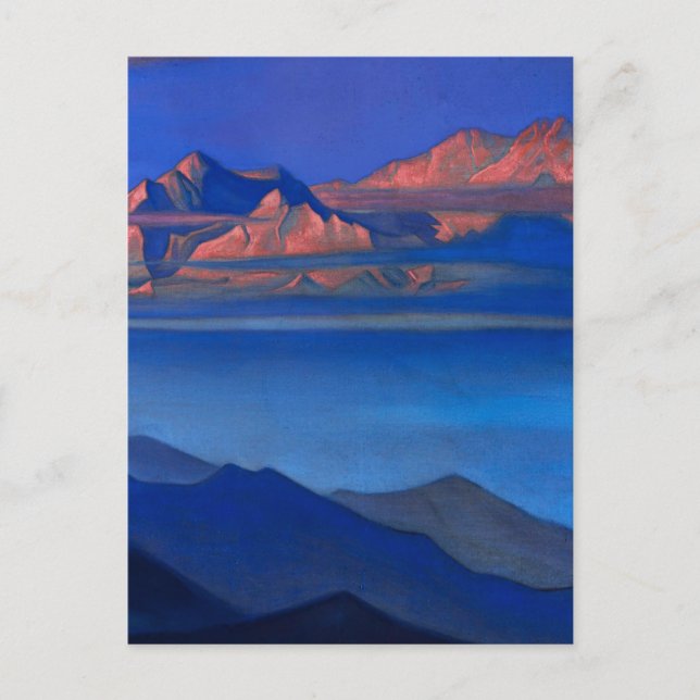 "Kanchenjunga" av Nicholas Roerick Vykort (Framsida)
