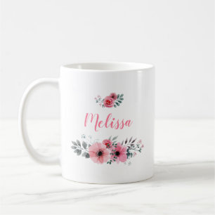 Känd blom- kaffemugg för anpassningsbar