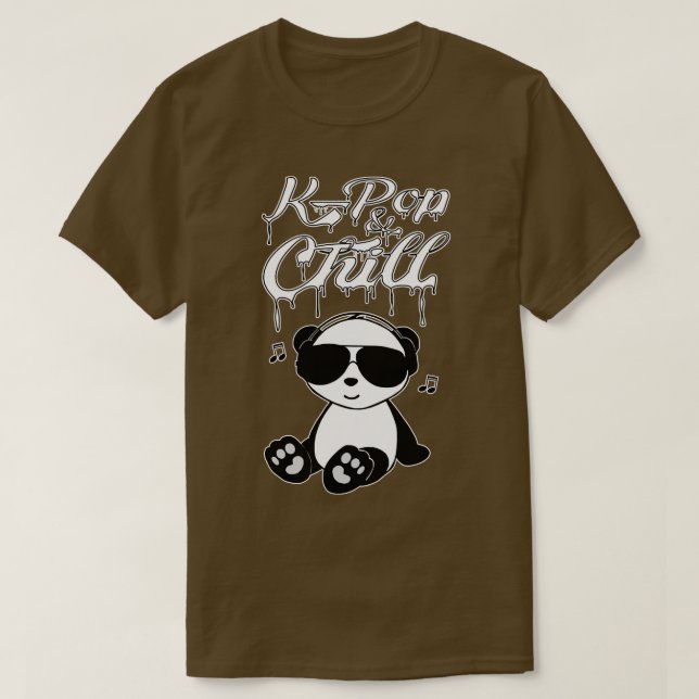 Kand Chill Cute Kawaii Panda T Shirt (Design framsida)