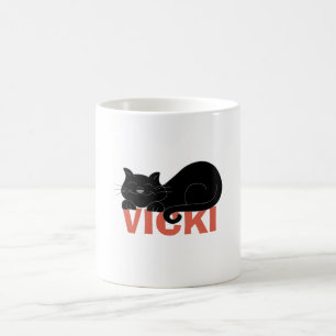 Känd design med kattinslag kaffemugg