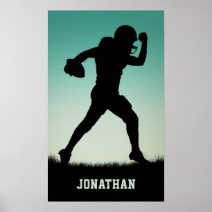 Känd fotbollsspelareaffisch för anpassningsbar poster