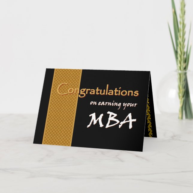 KÄND grattis för ANPASSNINGSBAR - MBA Kort (Framsida)