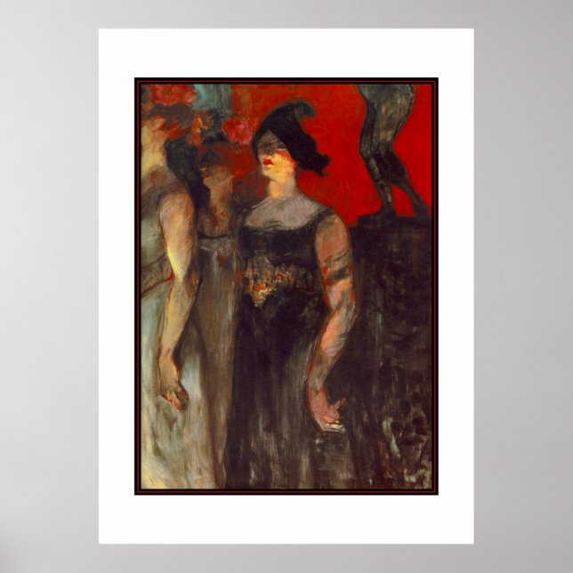 Känd konstnär Henri de Toulouse Lautrec Affisch (Framsidan)