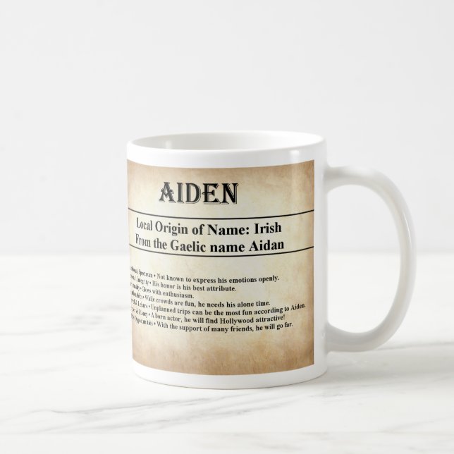 Känd menande mugg - Aiden (Höger)