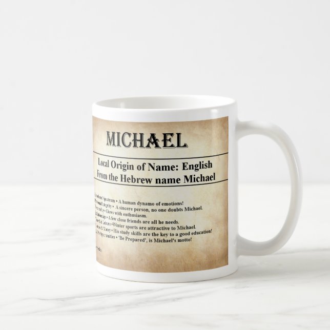Känd menande mugg - Michael (Höger)