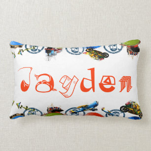 Känd Monogram för personlig för Jayden/pojkeLumbar Lumbarkudde