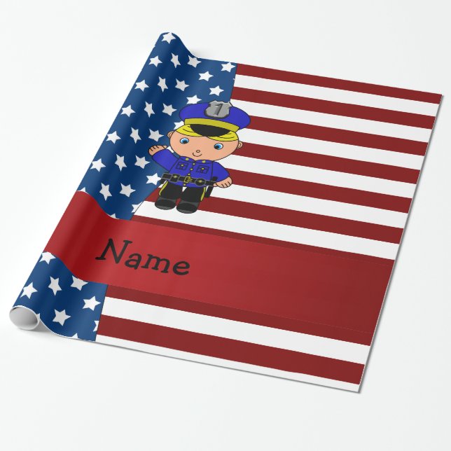 Känd patriotisk polis för personlig presentpapper (Utrullad)