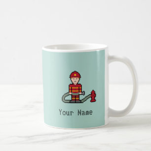 Känd PIXELbrandman för anpassningsbar Kaffemugg