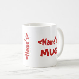 Känd röd Triovit för personlig Kaffemugg