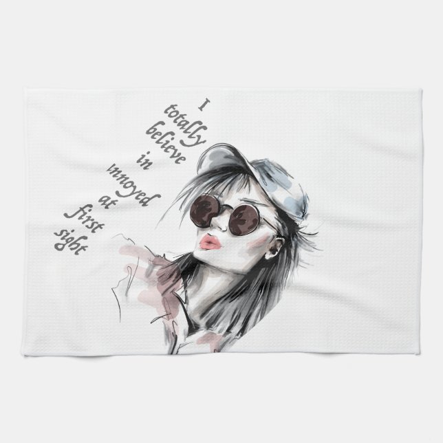 Känd vid första anblicken kökshandduk (Horisontell)