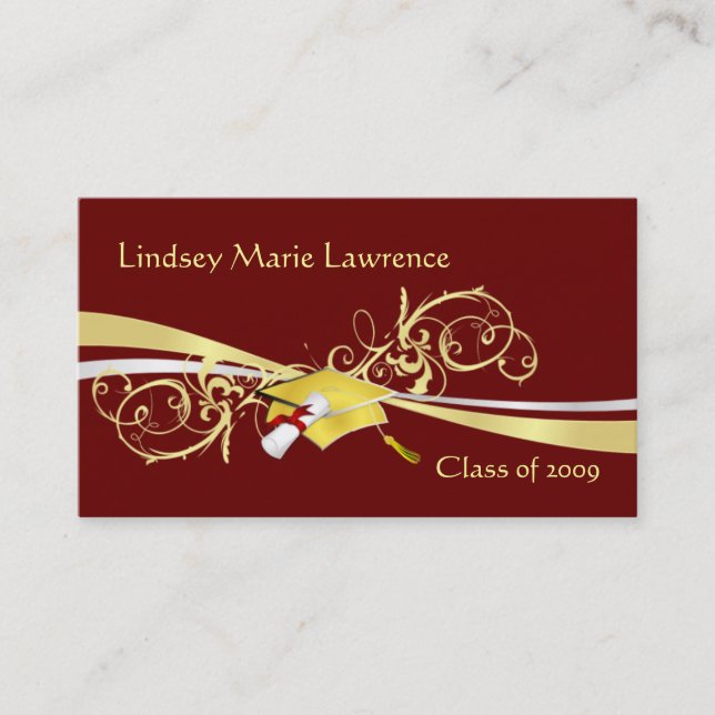 Kända Graduatation och kontaktkort (Framsida)