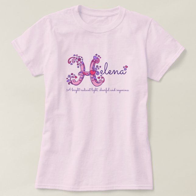 Kända Helena flickor & menande H-monogramskjorta T Shirt (Design framsida)