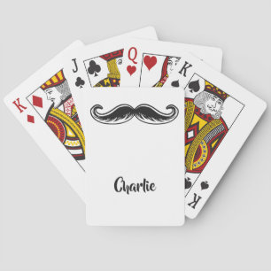 Kända leka kort för rolig mustaschanpassningsbar spel kort