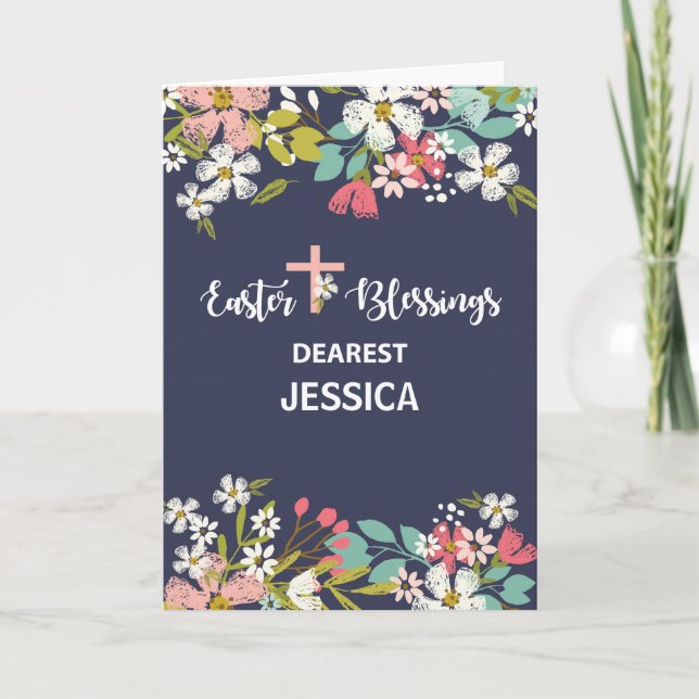 Kända påskvälsignelser för anpassningsbar av den kort (Framsida)