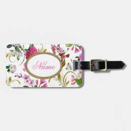 Kända rosablommor för Monogram eller för Bagagebricka