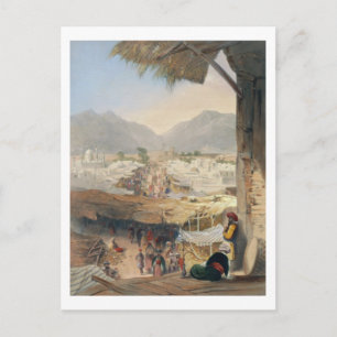 Kandahar, dess huvudstad Bazaar och Citadel Vykort
