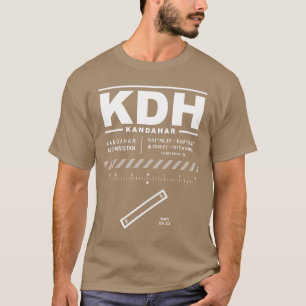 Kandahar Internationell flygplats KDH T-Shirt