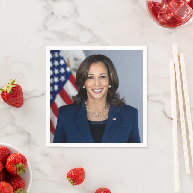 Kandate Kamala Harris US 2024 Pappersservett (Insitu)