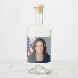 Kandate Kamala Harris US 2024 Spritflaskor Etikett