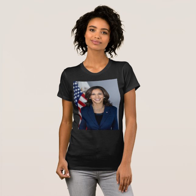 Kandate Kamala Harris US 2024 T Shirt (Hel framsida)