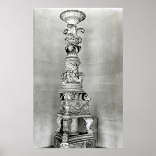 Kandelaber som är designad vid Piranesi på basen Poster