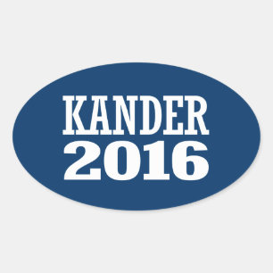 Kander - Jason Kander 2016 Ovalt Klistermärke