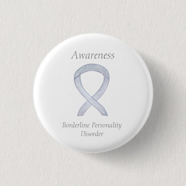 Kanderline Personalstörning Ribbon Anpassningsbar  Knapp (Framsida)