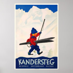 Kandersteg Schweiz Alperna Schweiz Schweiz Poster